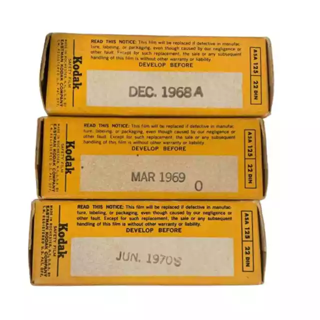 Vintage 1968, 69 & 70 Kodak Verichrome Pan Black & White Panchromatic Film VP620 3