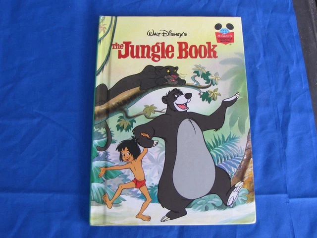 1993 Walt Disney's "THE JUNGLE BOOK "Hardcover Grolier Book Club Edition