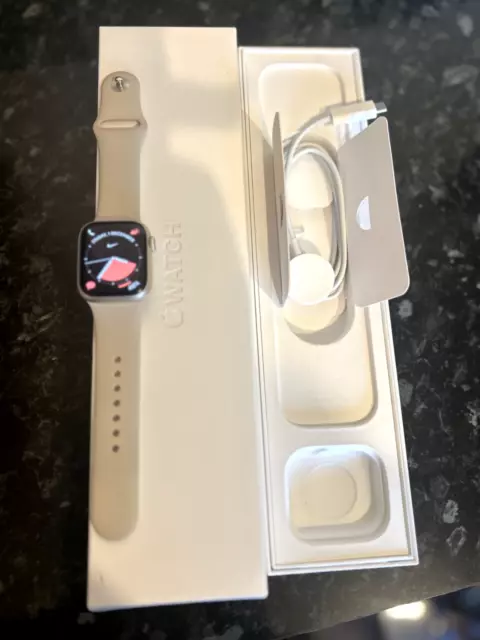 Apple iWatch Series 8 41mm  GPS AND CELLULAR Starlight Case and strap WARRANTY