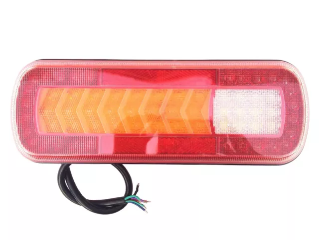 LED Rückleuchte PKW LKW Anhänger dynamische Blinker 280x100x30 64 LEDs 12V 24V