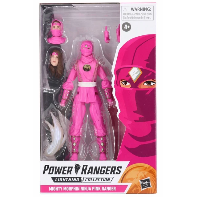 POWER RANGERS MIGHTY MORPHIN NINJA PINK RANGER Figure Lightning ...