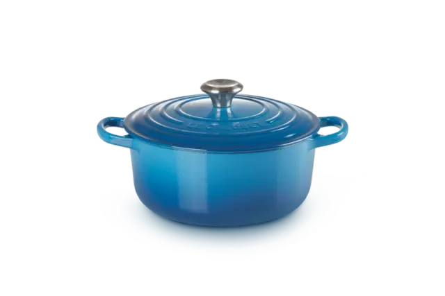 Cazuela Cocotte Redondo Evolution - Le Creuset - Fundido CM 20 - Azul Marsella