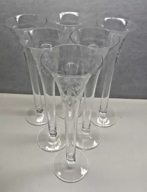 Theresienthal, Sekt Gläser, Sektflöte, Champagne Gläser,  geschliffen,  H-25cm,