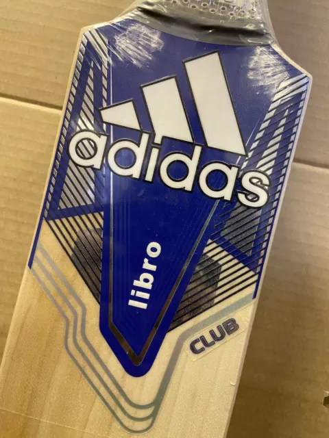 ADIDAS Cricket Bat Libro Club, English Willow Adult Short Handle 1220g 2lb 11oz