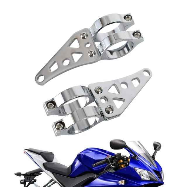 Universal Motorcycle Headlight Turn Light Mount Bracket For 39mm Fork Tube WE