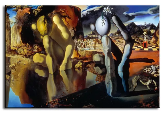Wall Art Canvas Picture Print of Salvador Dali  The Metamorphosis Of Narcissus