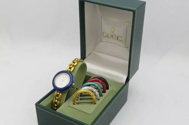 Gucci Wrist watch Bracelet 11/12 Change 5 Bezel Gold 16cm w/ Box