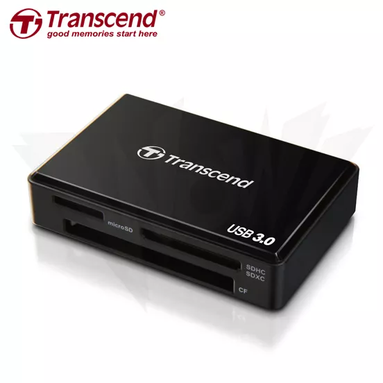 Transcend USB 3.0 Multi-Card Reader for SD/SDHC/SDXC/MS/CF Cards (TS-RDF8K)