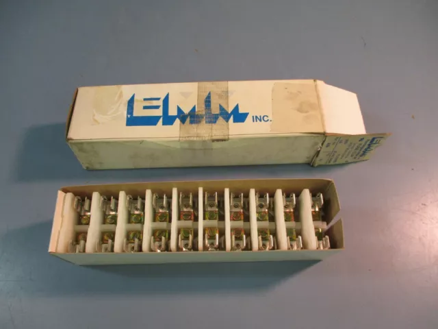 EMM Fuse Clip Screw Terminal w/Wire Clamp EE6 600V 10A LOT OF 10