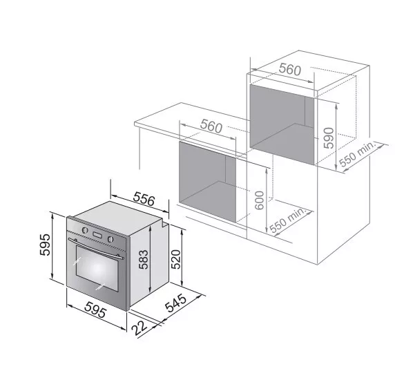 Delonghi NSM7XLPPP Four Pizza Électrique Multifonctions 74LT Classe A 2
