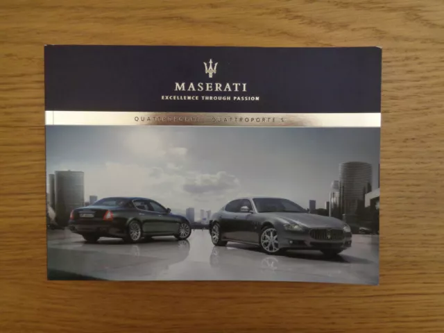 Maserati Quattroporte/Quattroporte S Owners Handbook/Manual