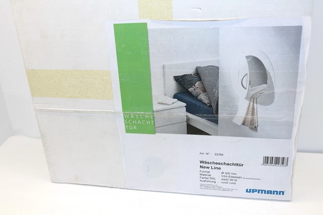 Porta pozzetto New Line acciaio inox bianco rotondo/rotondo sportello di revisione UPMANN 22356