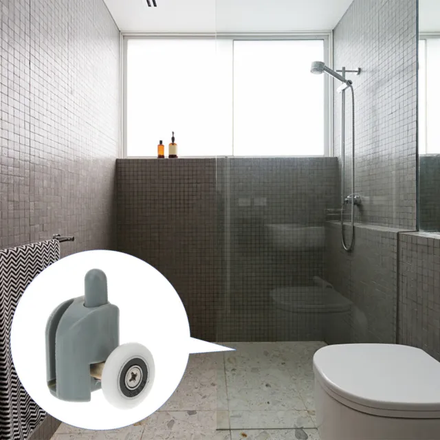 10 piezas de herramientas para limpieza de canalones rollo para puertas de ducha rodillos de puerta corredera