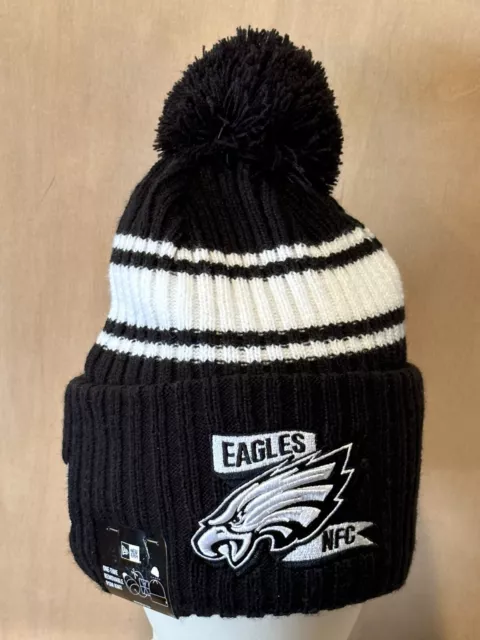 Philadelphia Eagles NFL 2022 Sideline Sport Cuffed Pom Beanie Knit Hat - NWT
