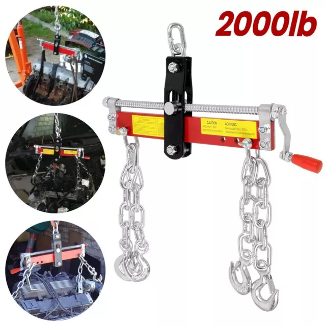 2000Lb 900Kg Engine Leveller Crane Hoist Chain Load Garage Lift Loading Balancer