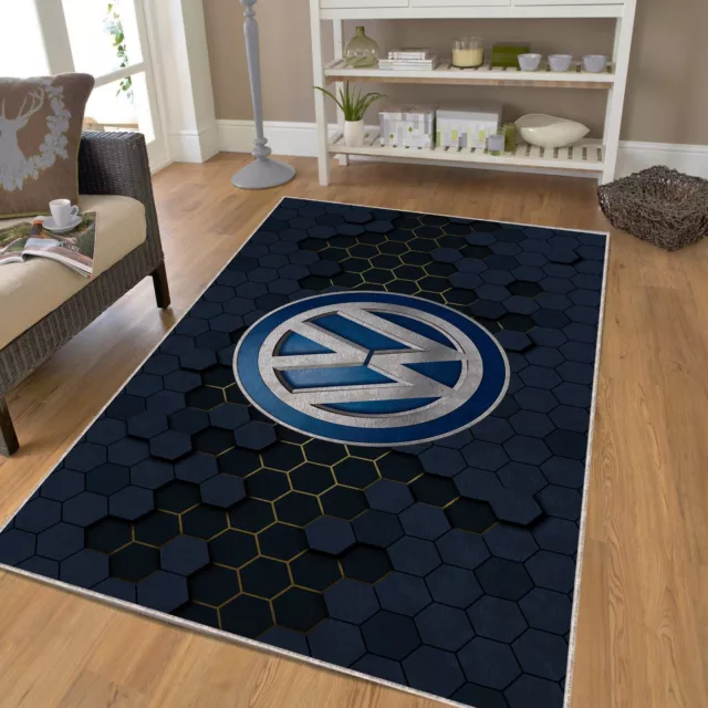 VolksWagen Rug, Cool Car  Logo Rug, Volks Wagen Area Rug