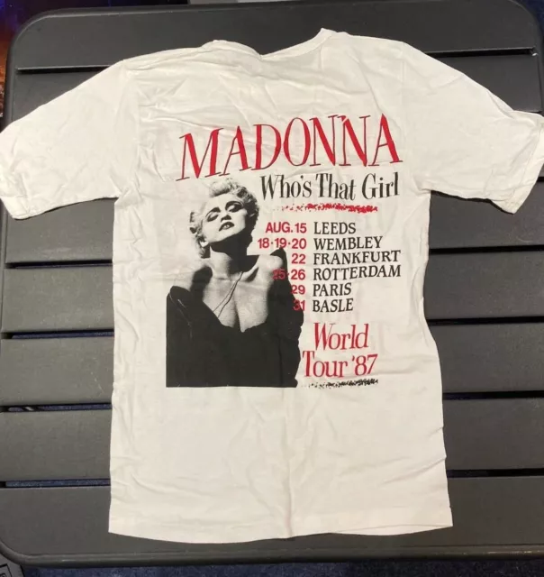 MADONNA Whos That Girl 1987 Tour T Shirt Size M Vintage Original RARE 2