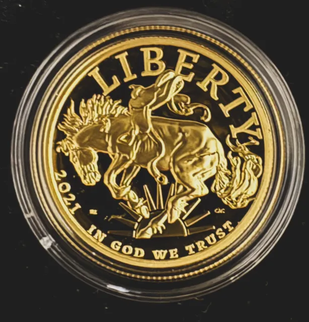 2021-w American liberty high relief gold coin - Strike Thru Mint Error