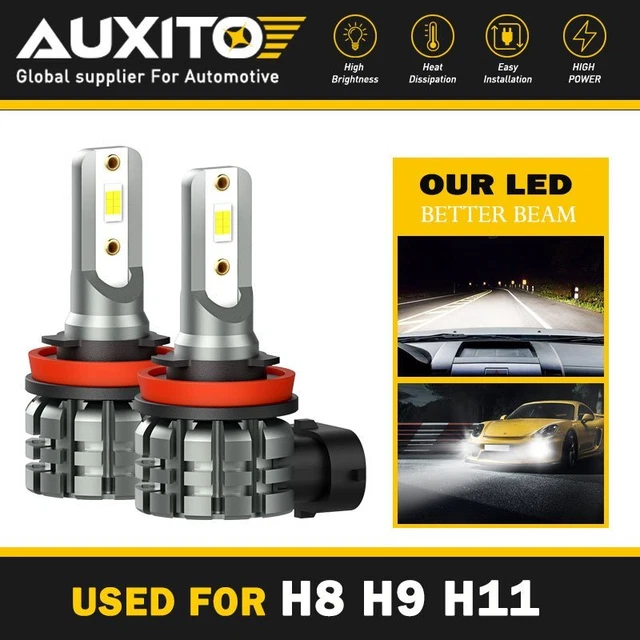 2X H11 H9 H8 LED Fog Driving Light Bulb 6000K White 4000LM