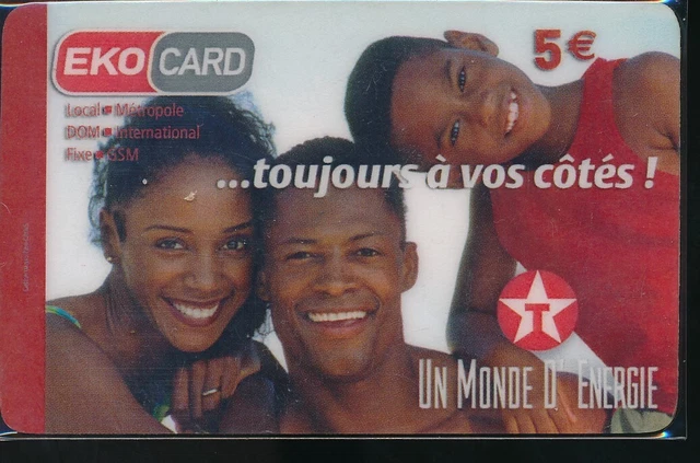 Carta Prepagata Dom / Tom Eko Card Ile Da La Reunion Martinique Rif. Abc 28/4