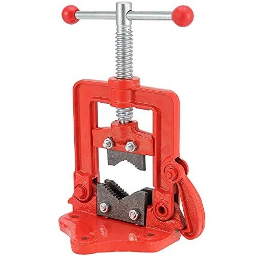 0.4 to 2.4 Inches Pipes Capacity Bench Pipe Vice, Heavy Duty Forged Pipe Vise