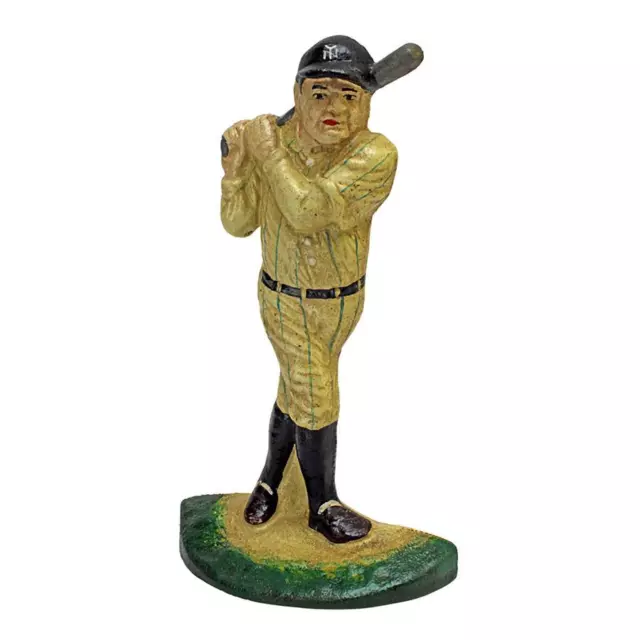 Design Toscano Baseball Player Cast Iron Bookend and Sculptural Doorstop