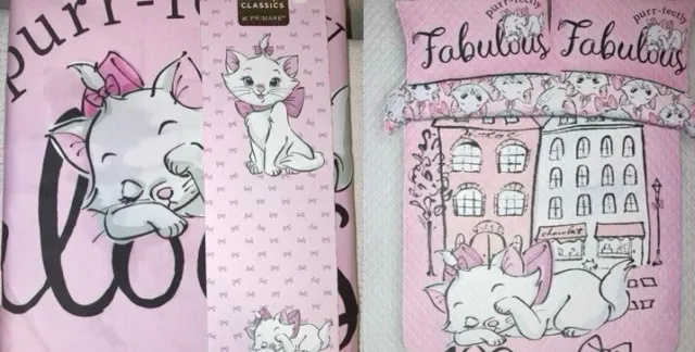 Primark X Aristocats Marie Duvet Cover Set Double