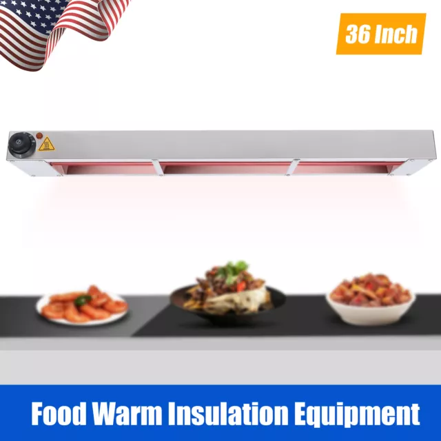 36" Overhead Food Warmer Commercial Temperature Adjustable Kitchens Rice Heating