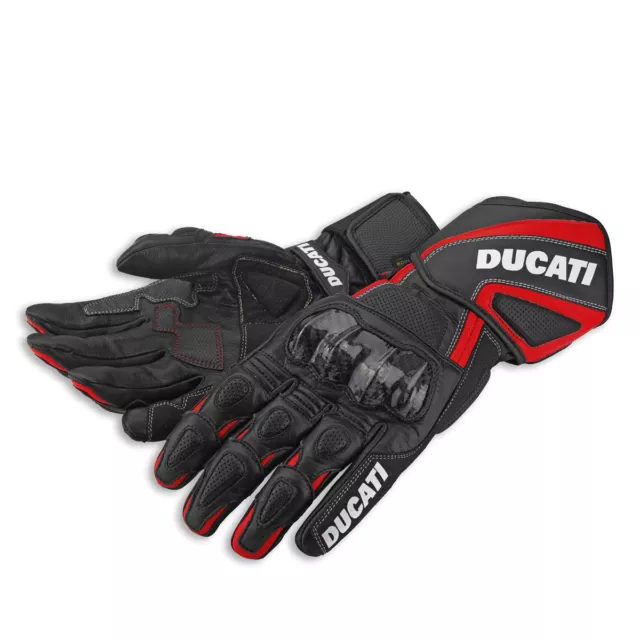 Ducati Performance ´14 Course Cuir Gants Noir Rouge Neuf