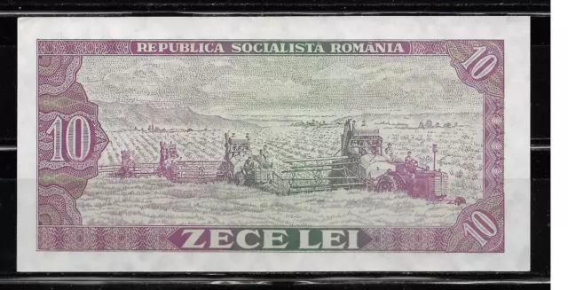 Rumania.  Escaso Billete De 10 Lei 1966. Sin Circular 2