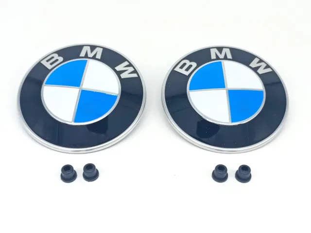 Neu Origi. BMW 3D Motorhaube Kofferraum Plaketten Ø82mm 3er E90 E91 E46 E36 E30