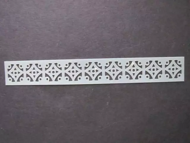 Mini Border Mylar Stencil Art Airbrush reusable Durable Size 5 x .75 inches L299
