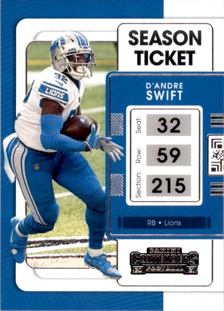 2021 Panini Contenders Season Ticket DAndre Swift Detroit Lions #32