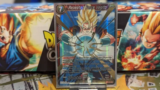 Repeated Force Vegito BT2-012 SR Dragon Ball Super Card Game TCG