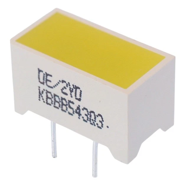 5 X Jaune 7.5x14mm Barre Lumière LED Dé / 2YD