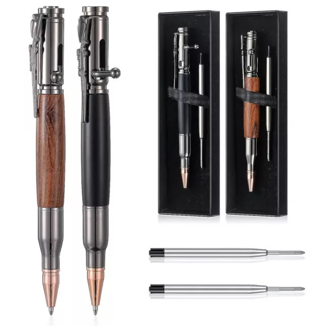 Metal Bolt Action Pen Wood Business Pens Ballpoint Pen  Office