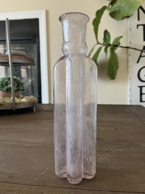 Antique Alart & McGuire Olive Bottle Purple 9”