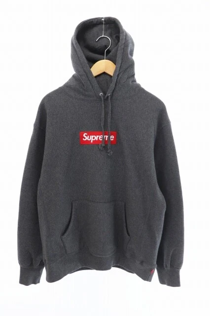 Supreme 21Aw Box Logo Pullover Hoodie Ash Gray