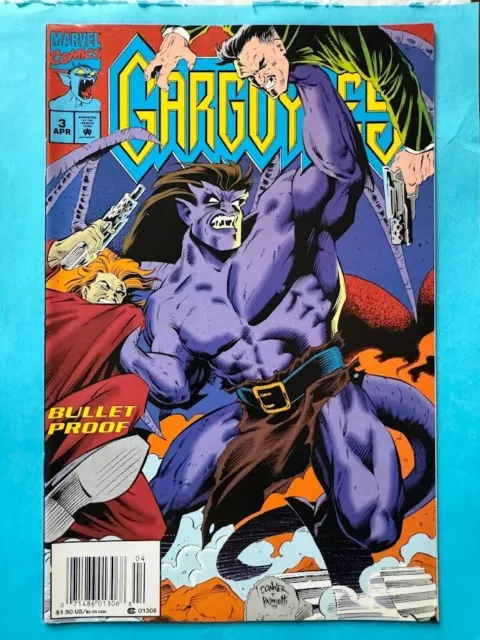 Gargoyles #3 1st Series Low Print Run Cartoon TV 1995 Marvel Comics newsstand