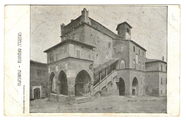 Cartolina - Regno - Castell'Arquato - Municipio - 2 c - FP - NV