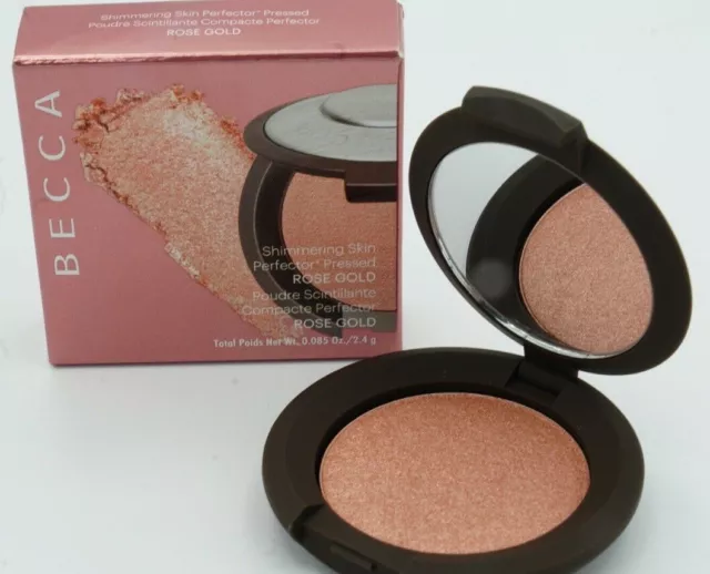 Becca Shimmering Skin Perfector Pressed Powder Highlighter Blush 2.4g ROSE GOLD