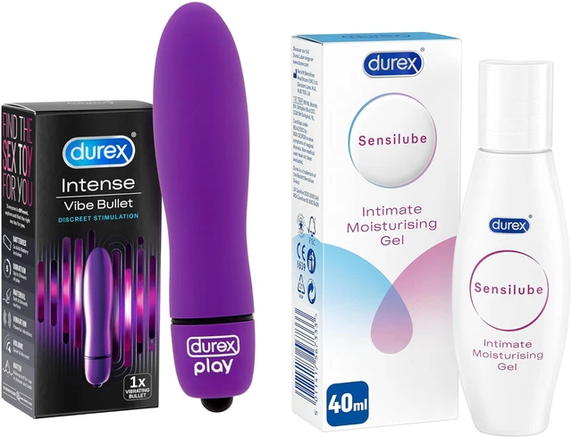 DUREX INTENSE DELIGHT Bullet Vibrator and Play Aloe Vera 2in1 Sensual Lube  £17.99
