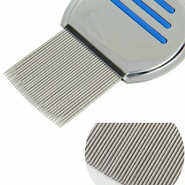 Lice Nit Comb Get Down Stainless Steel Metal Head And Teeth Remove Nits Eggs