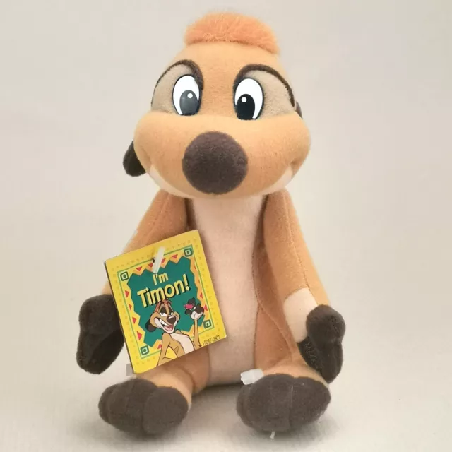 1998 Simba's Pride Mattel Disney The Lion King Timon Beanie Soft Plush Toy NEW
