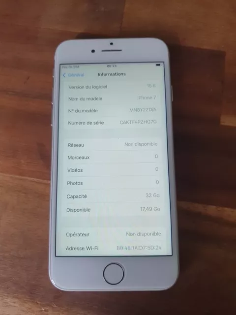 Apple iPhone 7 32 Go Argent 4g Débloqué
