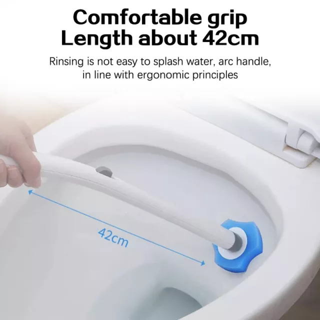 5Pcs Bathroom Disposable Toilet Brush Cleaning No Dead Corner Wash Toilet Brush