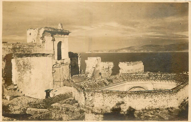 Africa, Morocco, Tangiers, Old Roman Palace Early  Real Photo Postcard