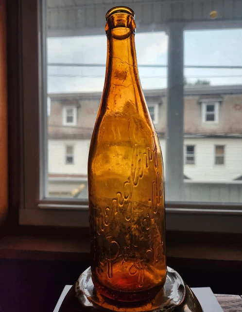 Lt. Orange Amber Early 1900s Yuengling Pottsville Pa 12Oz Beer Bottle Perfect Lt. Orange Amber Early 1900s Yuengling Pottsville Pa 12Oz Beer Bottle Perfect