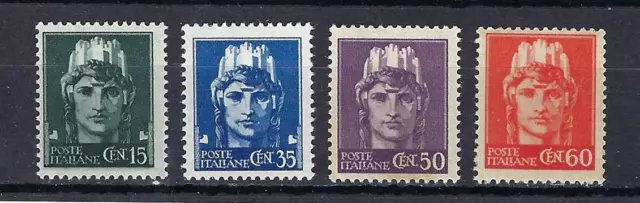 Italy 1945 Sc# 441/51 Italia 4 stamps MNH