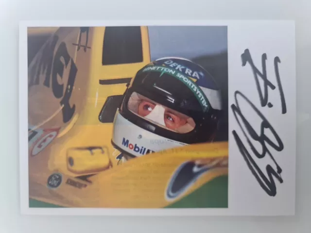 Michael Schumacher Autogramm Autogrammkarte Signiert Signed Orginal Autograph